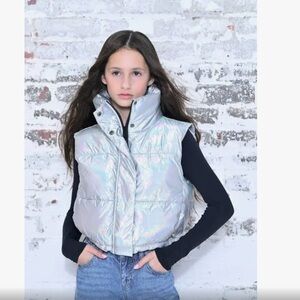 Katie j nyc metallic tween vest